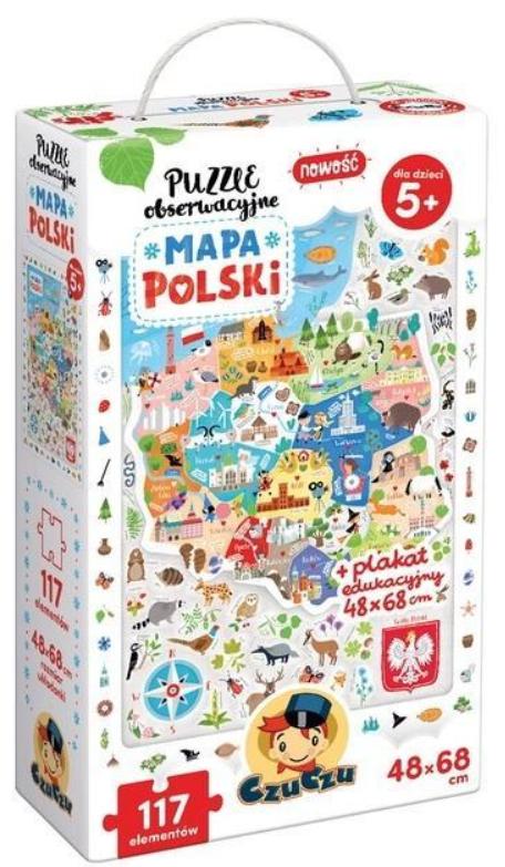 Puzzle obserwacyjne 117 - Mapa Polski