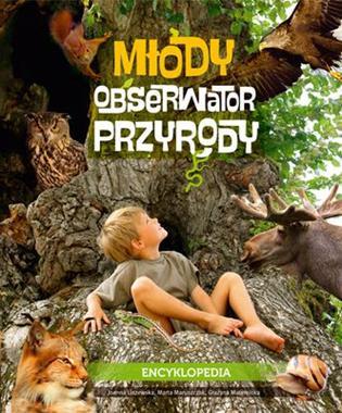 Młody obserwator przyrody. Encyklopedia (rysy na tyle okładki)