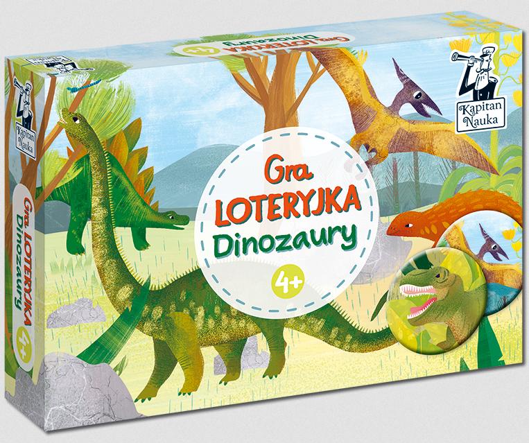 Kapitan Nauka: Gra - Loteryjka Dinozaury 4+