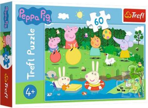 Puzzle 60 - Świnka Peppa Wakacyjna zabawa