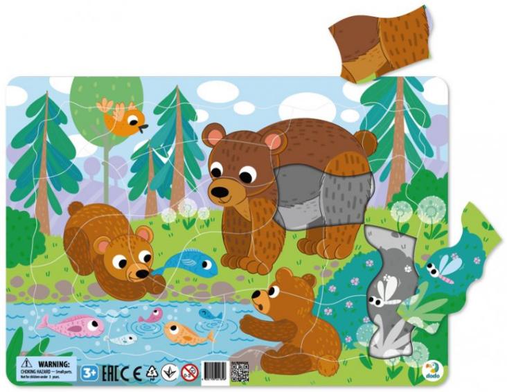 Puzzle ramkowe 21 - Niedźwiadki