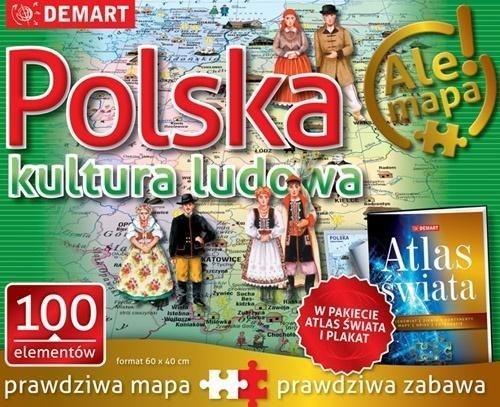 Puzzle Polska kultura ludowa + atlas