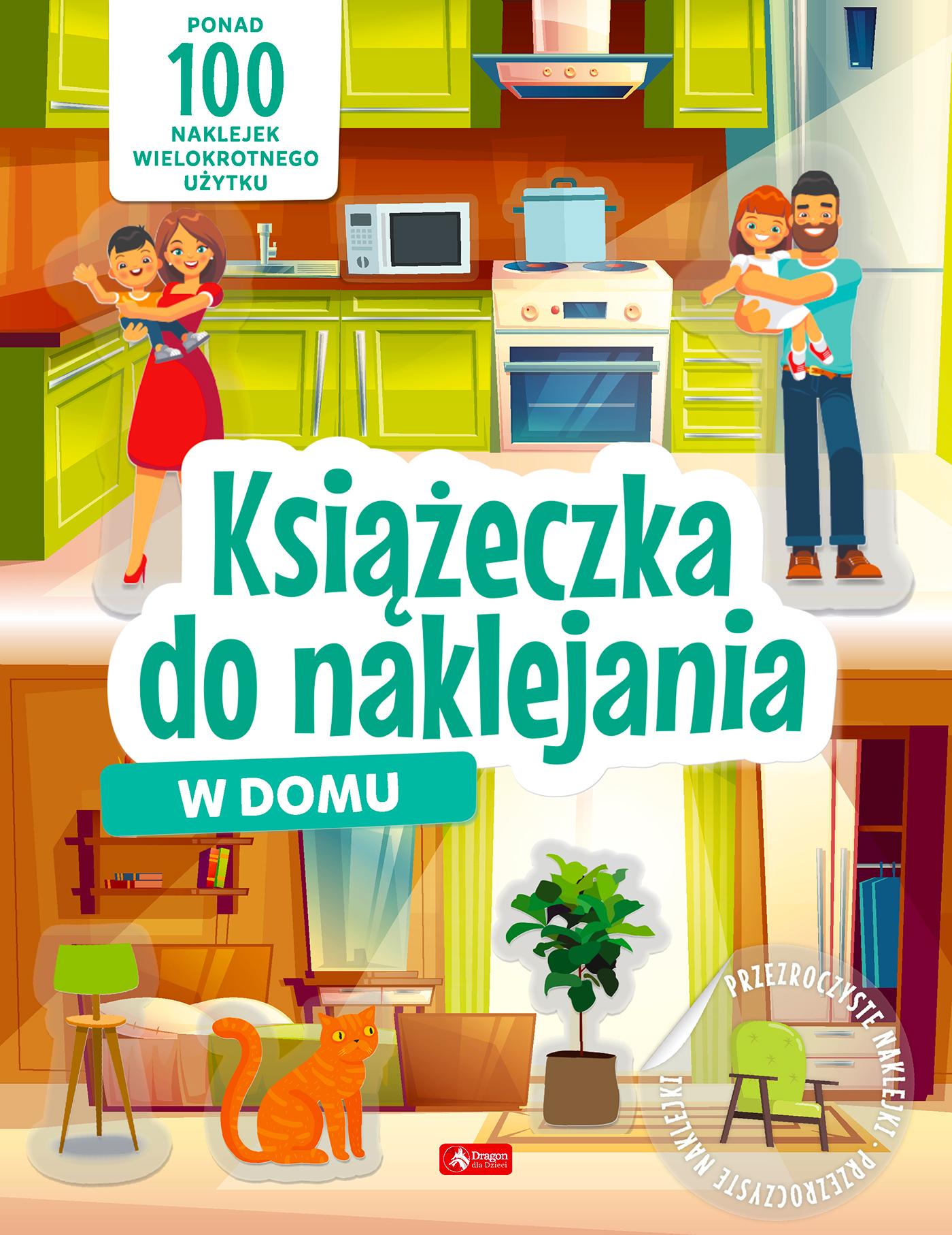 Książeczka do naklejania. W domu