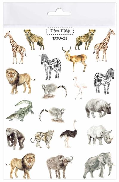 Tatuaże zmywalne – Zwierzęta Afryki