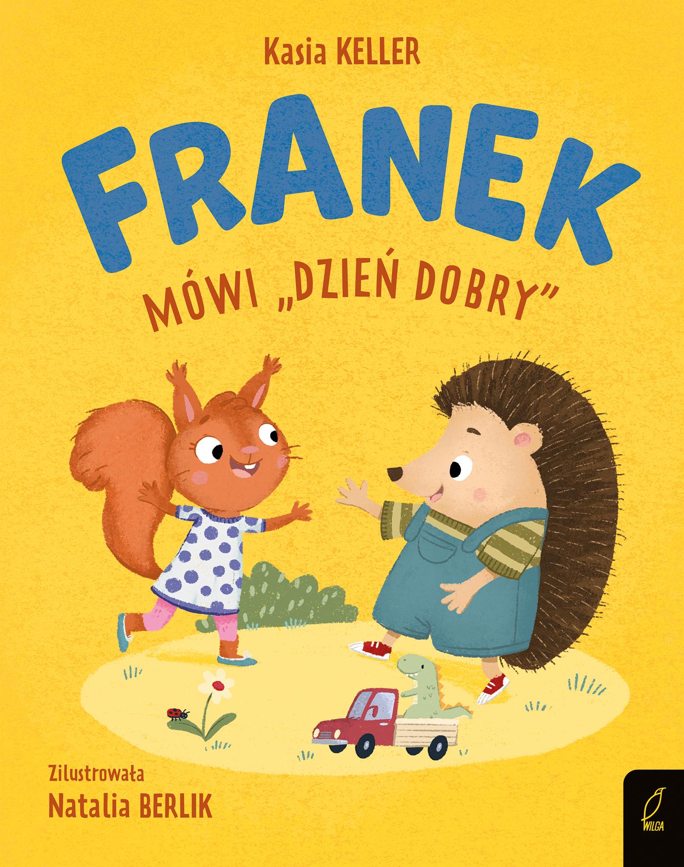 Jeżyk Franek. Franek mówi „dzień dobry” (zgięta okładka)