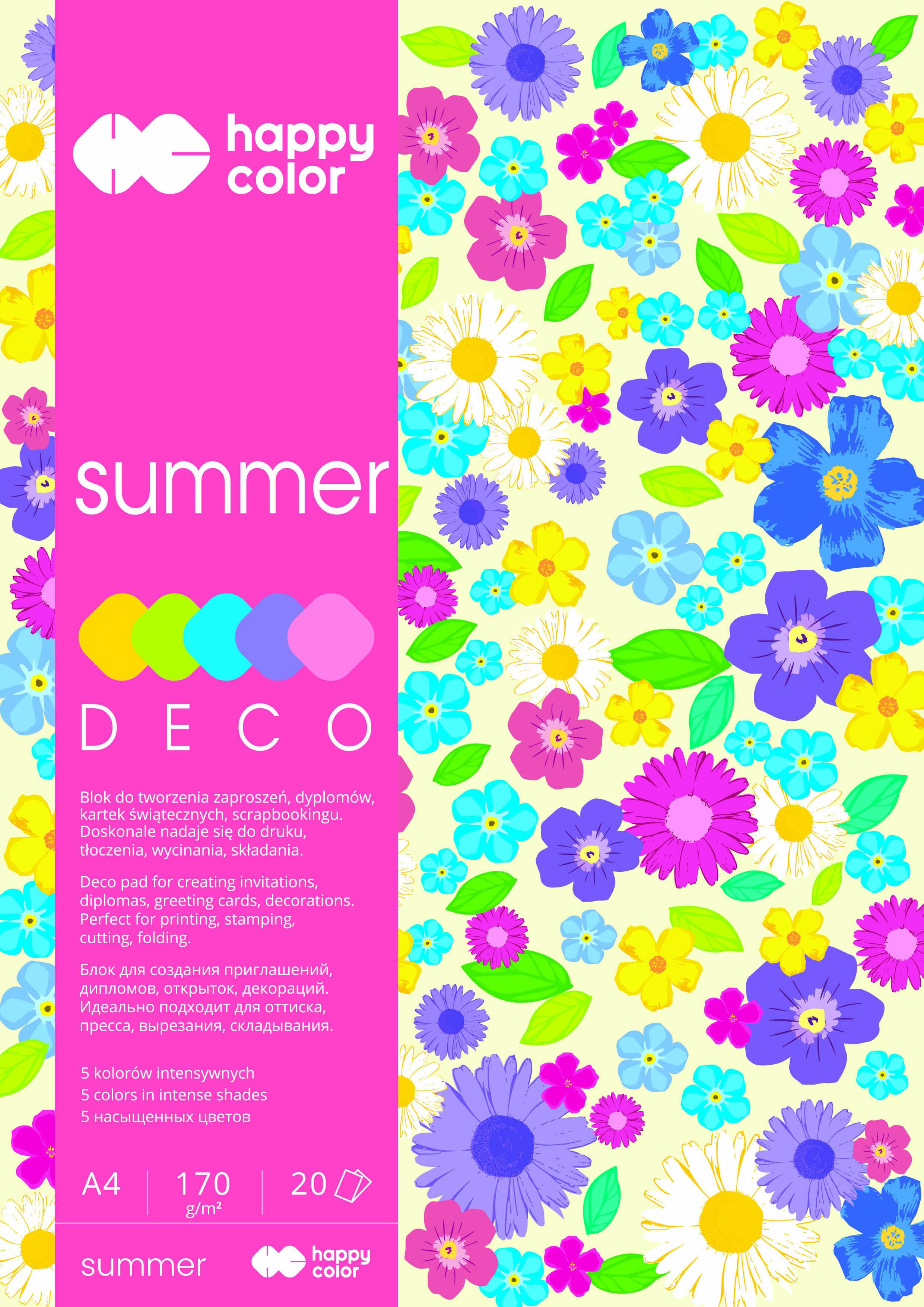 Blok Happy Color Deco Summer A4