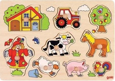 Puzzle z uchwytami - Farma