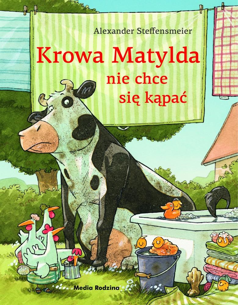 Krowa Matylda nie chce się kąpać