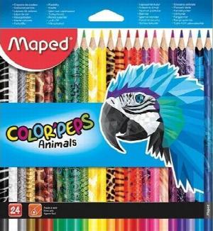 Kredki ołówkowe Colorpeps Animals 24 kolory