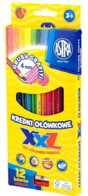 Kredki ołówkowe hexagonalne - 12 kolorów