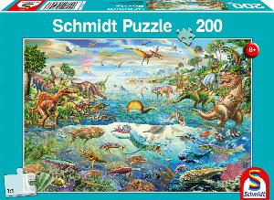 Puzzle 200 Świat dinozaurów