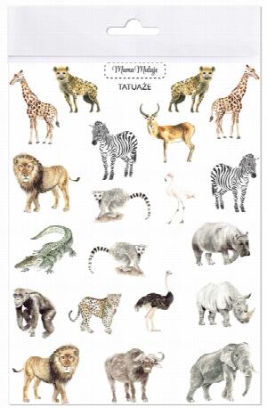 Tatuaże zmywalne – Zwierzęta Afryki