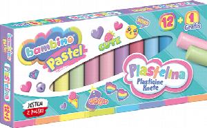 Plastelina Bambino pastel 12 kolorów + 1 gratis