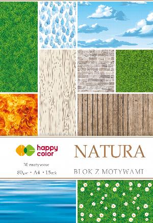 Blok Happy Color z motywami Natura A4