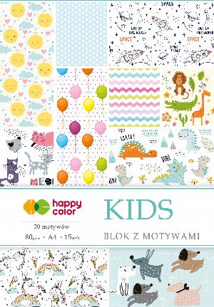 Blok Happy Color z motywami Kids A4