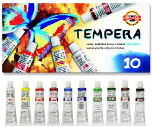 Farby Tempera - 10 kolorów - 16ml
